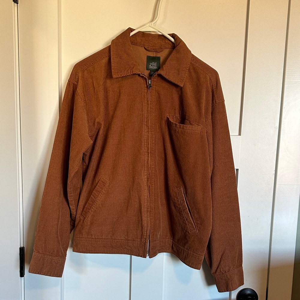 Wild Fable Burnt Orange Zip-Up Jacket